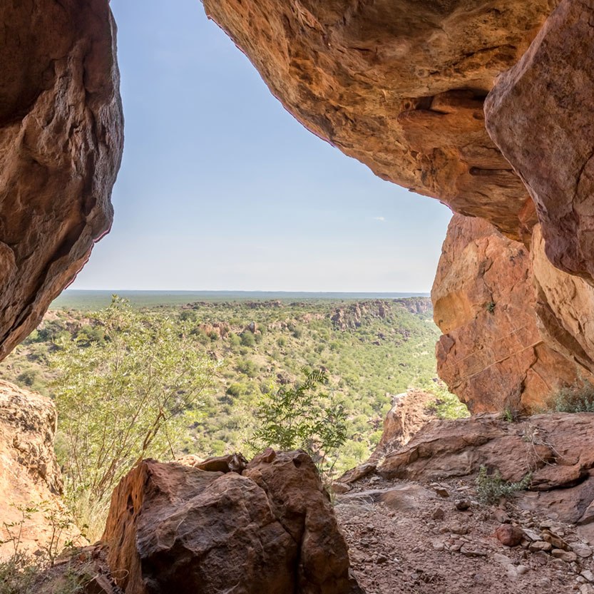 Hidden rock art caves